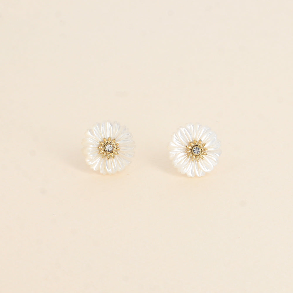 BOUCLES PUCES - FLEUR MARGUERITE