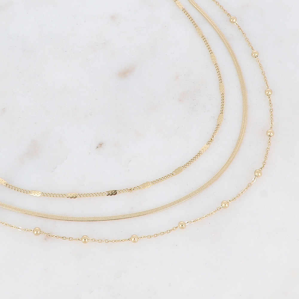COLLIER EN 3 RANGS - JINA