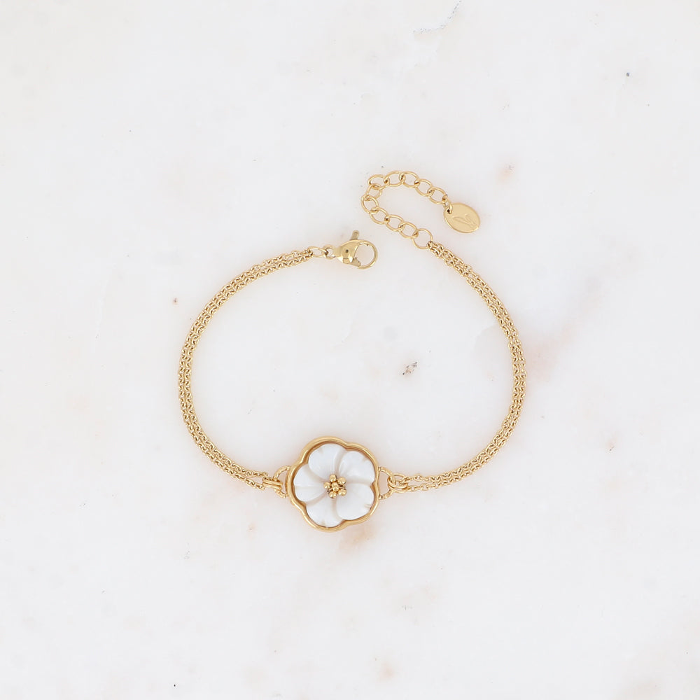 BRACELET FLEUR NACRÉE