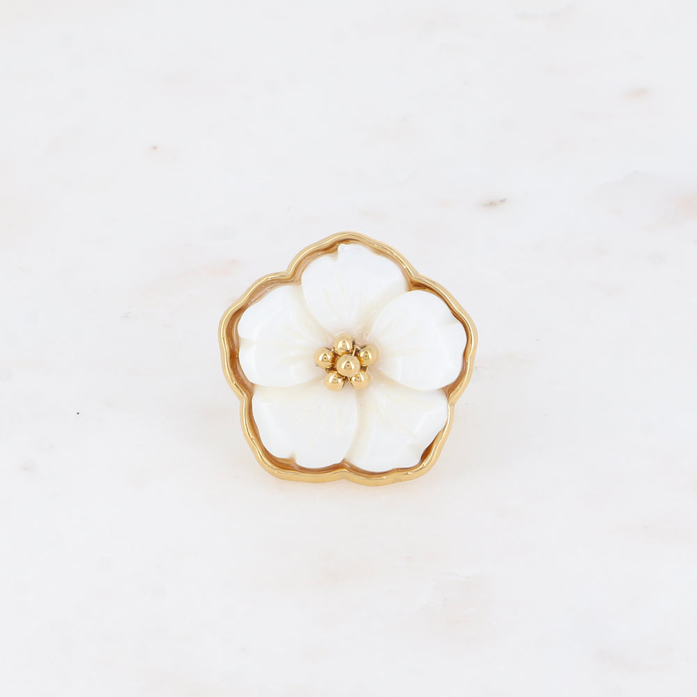 BAGUE - FLEUR NACRÉE ELLA
