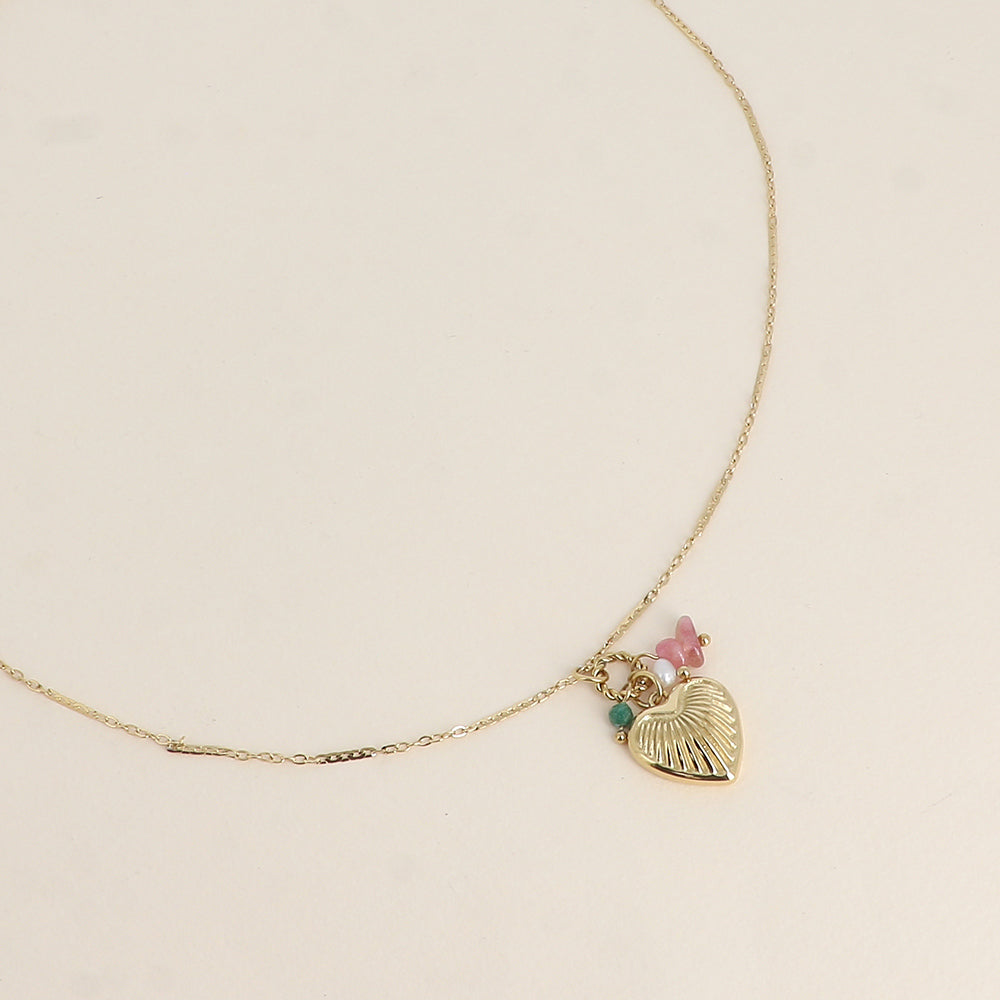 COLLIER - CŒUR STRIÉ