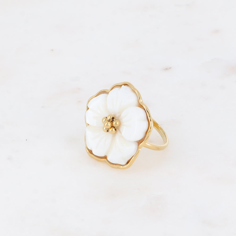 BAGUE - FLEUR NACRÉE ELLA