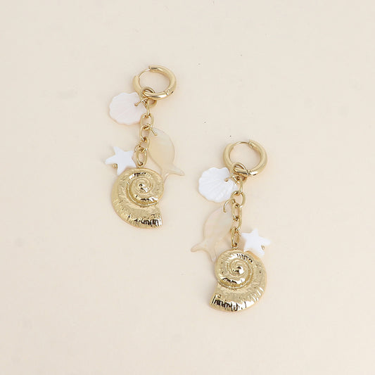 BOUCLES CREOLES - COQUILLAGE