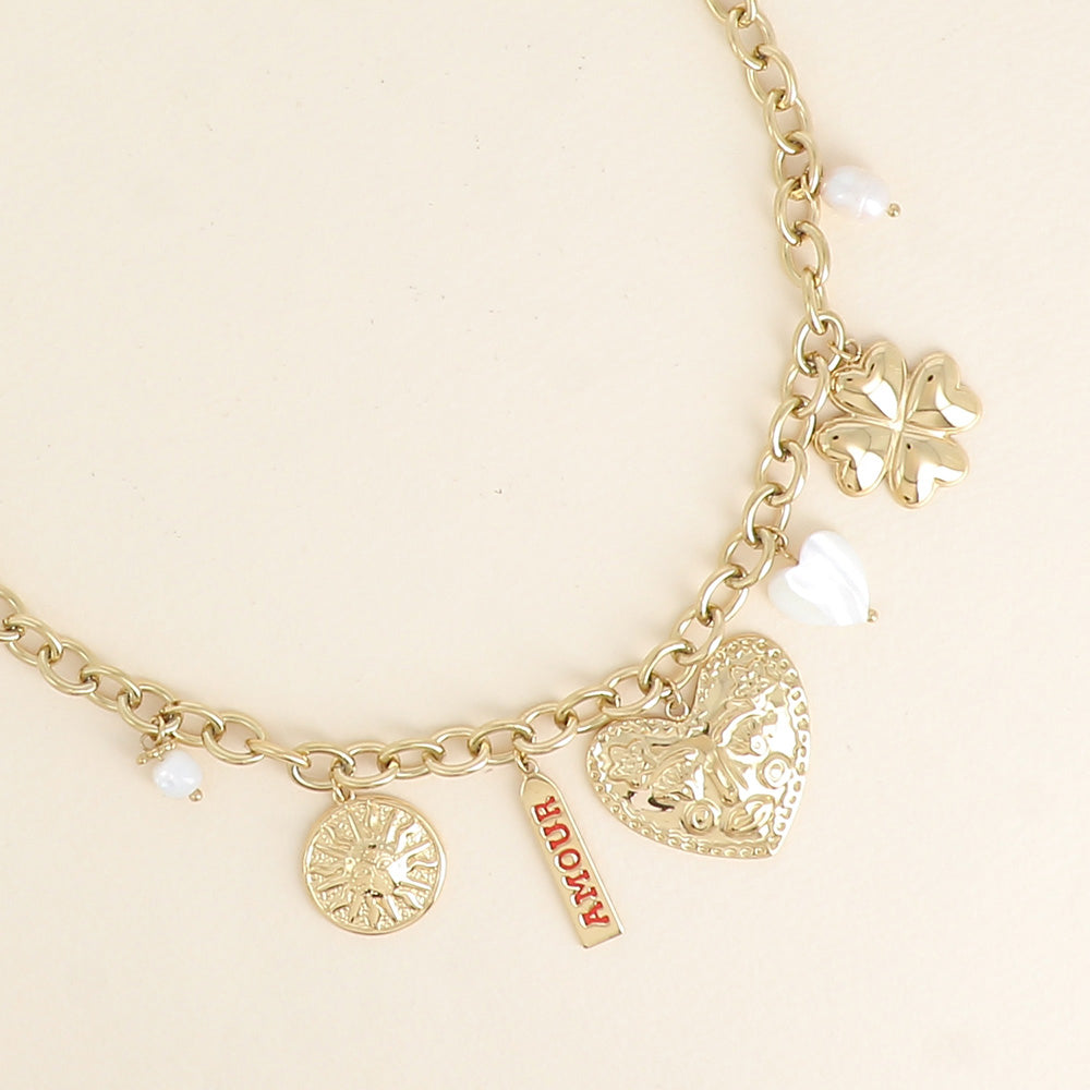 COLLIER BRELOQUE - AMOUR