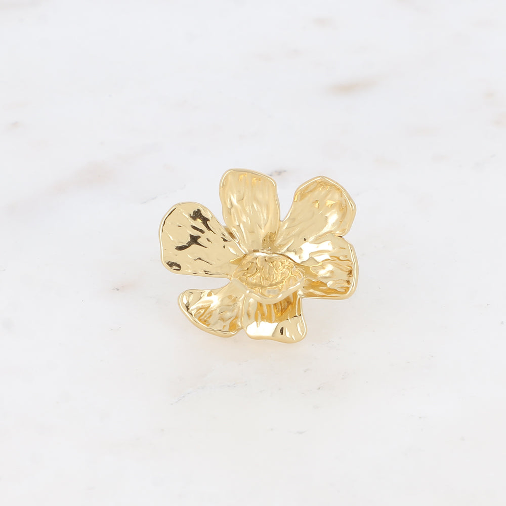 BAGUE - FLEUR TEXTURÉE