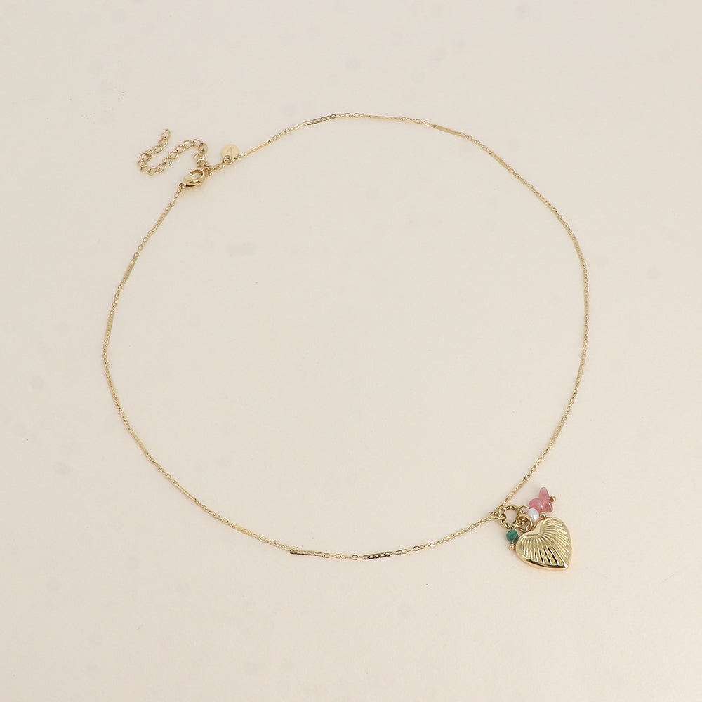 COLLIER - CŒUR STRIÉ