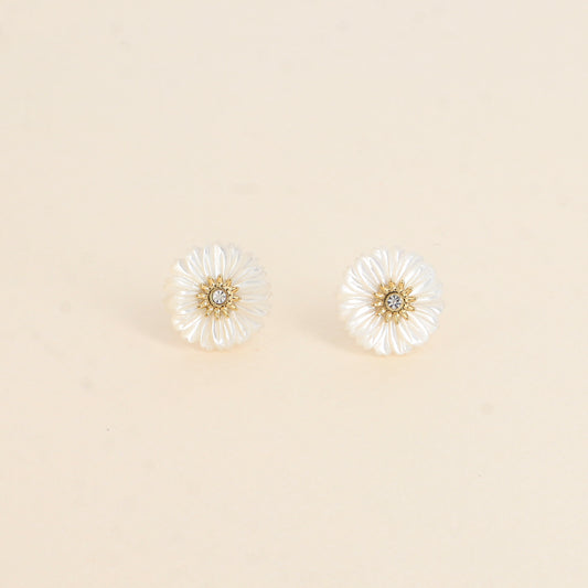 BOUCLES PUCES - FLEUR MARGUERITE