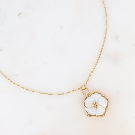 COLLIER - FLEUR NACRÉE ELLA