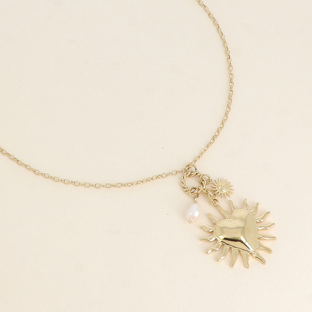 COLLIER - CŒUR ET SOLEIL