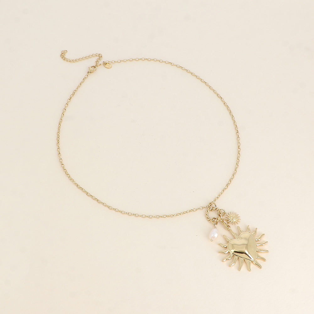 COLLIER - CŒUR ET SOLEIL