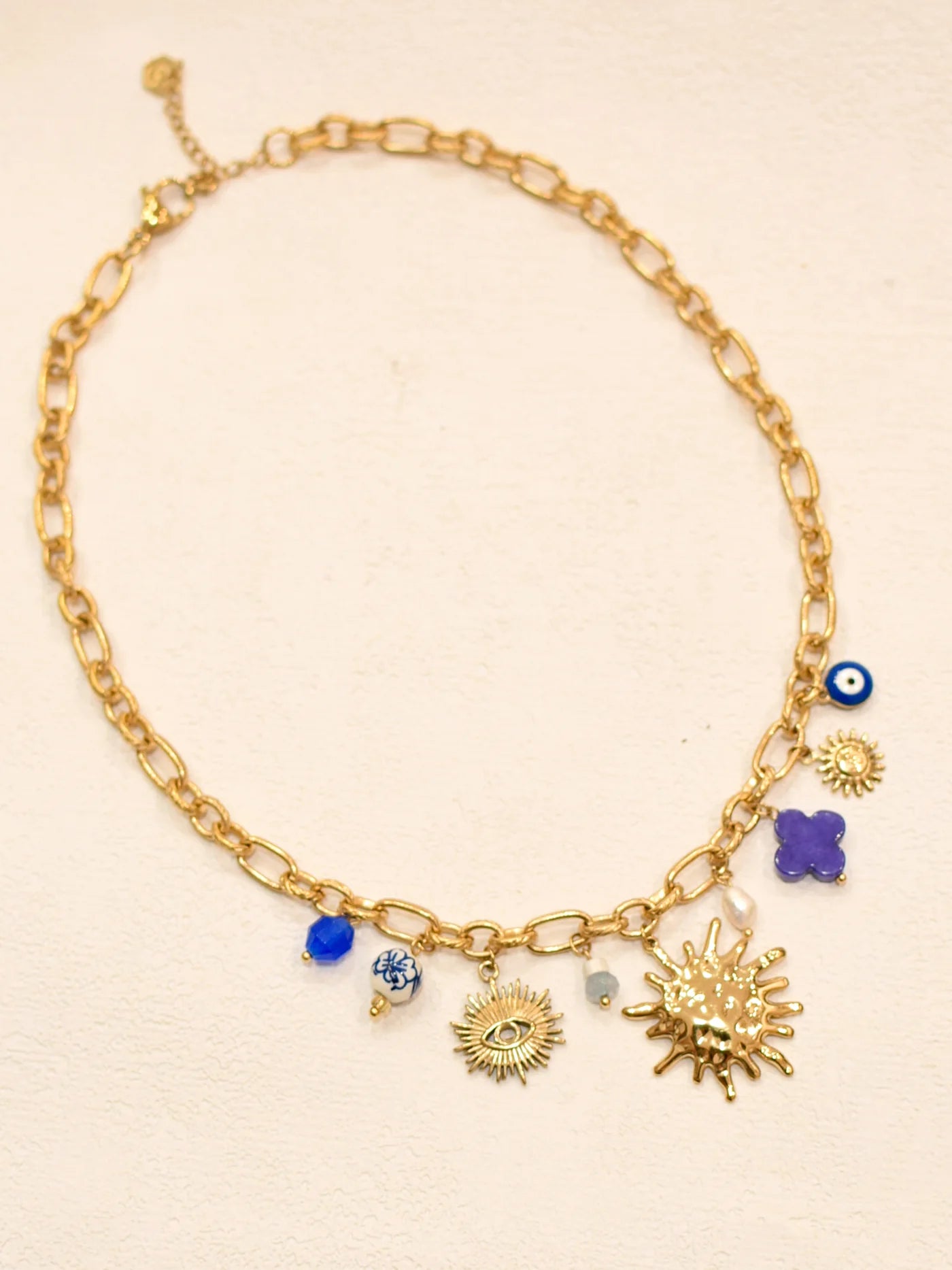 COLLIER CHARMS - BLUE
